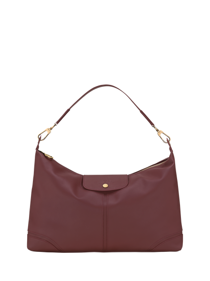 Longchamp Le Pliage Xtra XL Leather Shoulder Bag, Burgundy, Burgundy