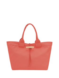Longchamp Le Roseau Large Canvas Tote Bag, Sunset