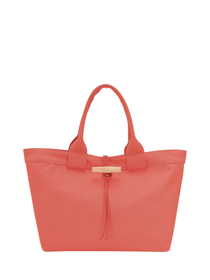 Longchamp Le Roseau Large Canvas Tote Bag, Sunset