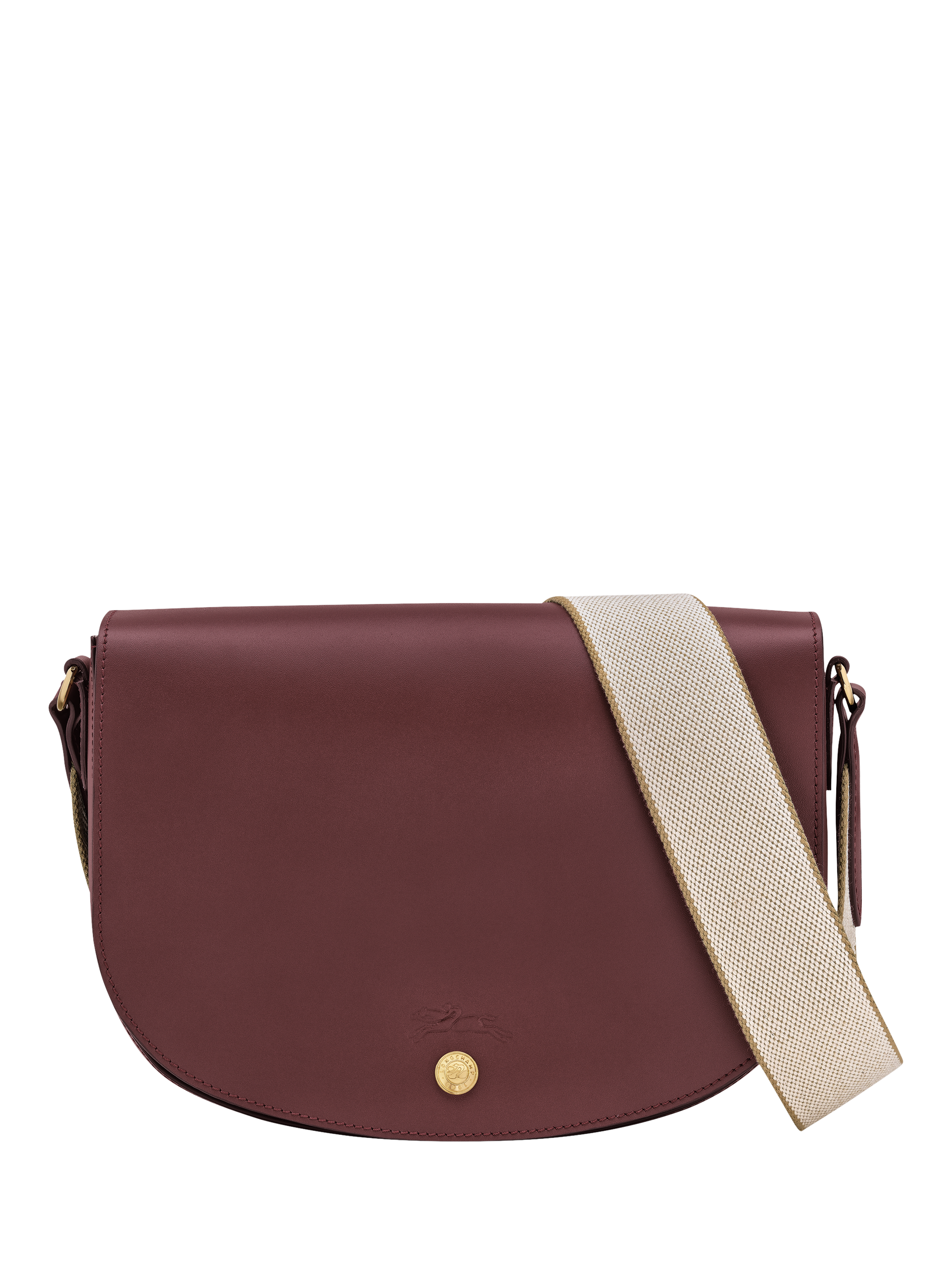 Product image 1 of 5, which shows Longchamp Épure Leather Medium Crossbody Bag, Burgundy