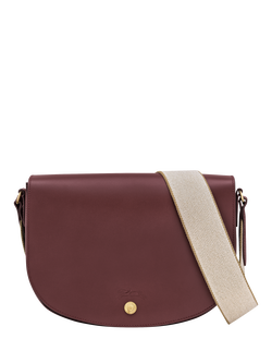 Longchamp Épure Leather Medium Crossbody Bag, Burgundy