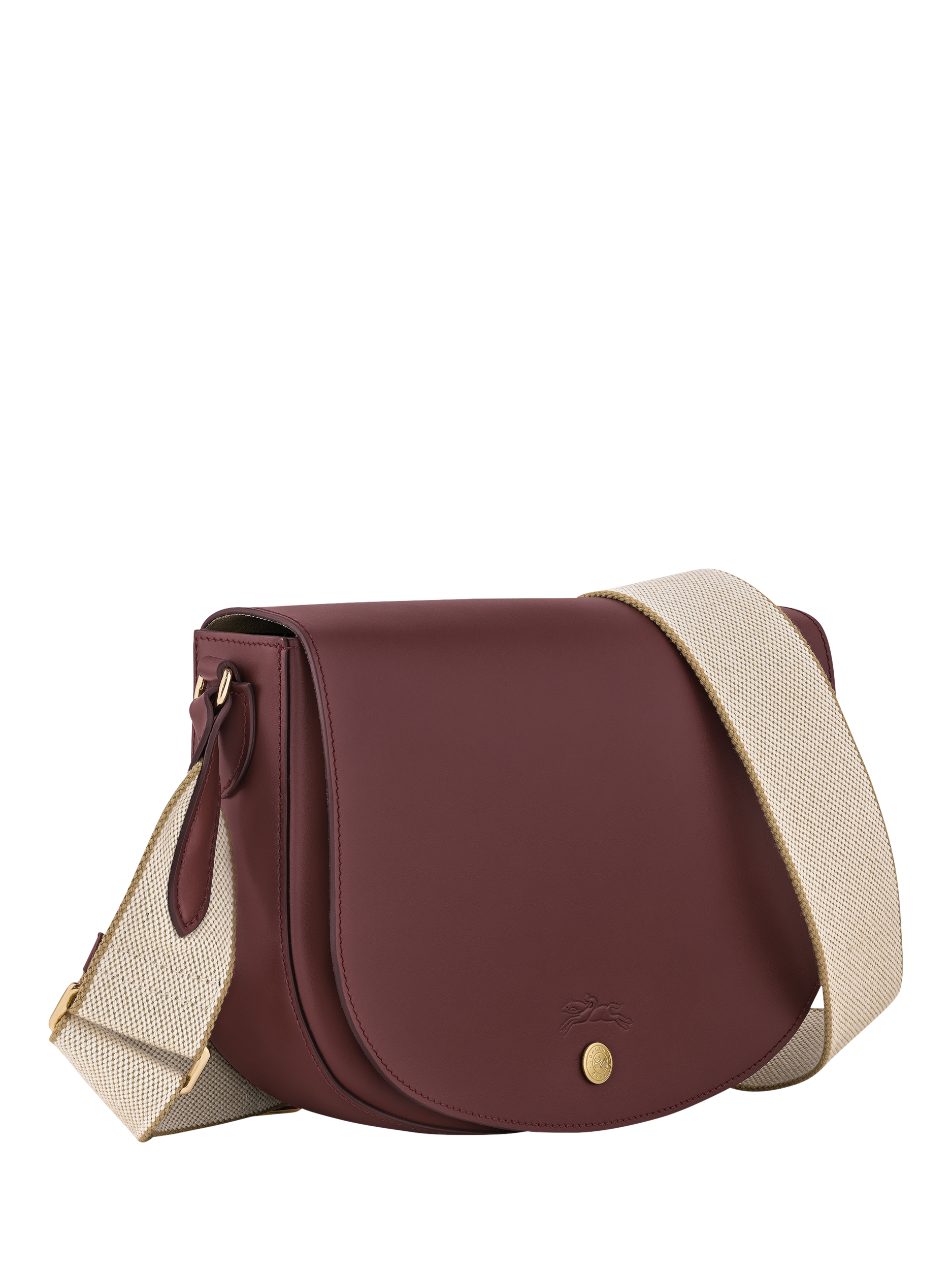 Product image 3 of 5, which shows Longchamp Épure Leather Medium Crossbody Bag, Burgundy