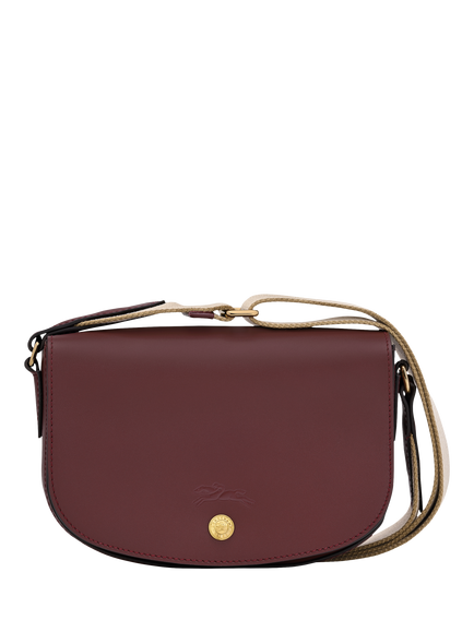 Longchamp Épure Leather Small Crossbody Bag, Burgundy