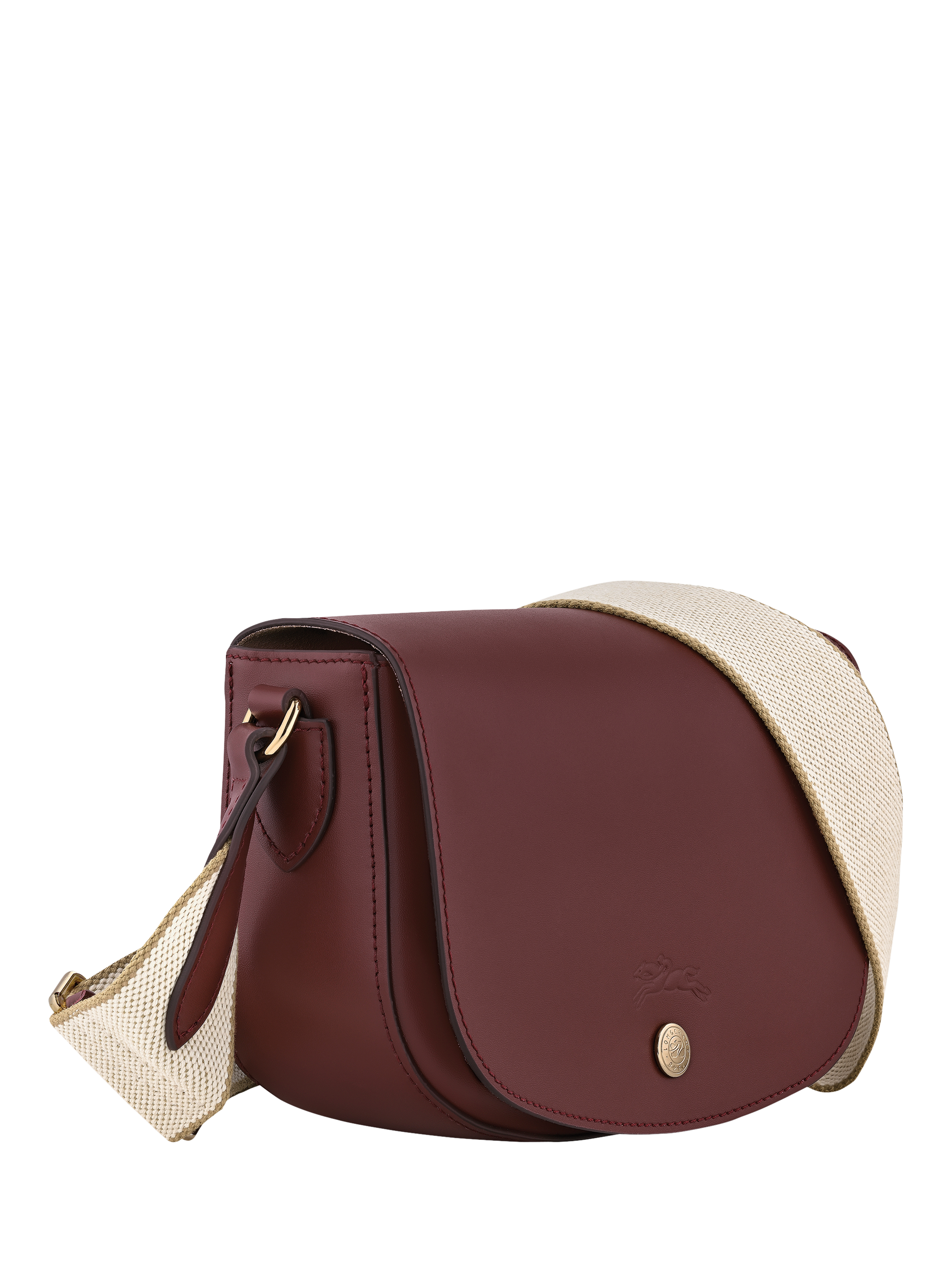 Product image 3 of 5, which shows Longchamp Épure Leather Small Crossbody Bag, Burgundy