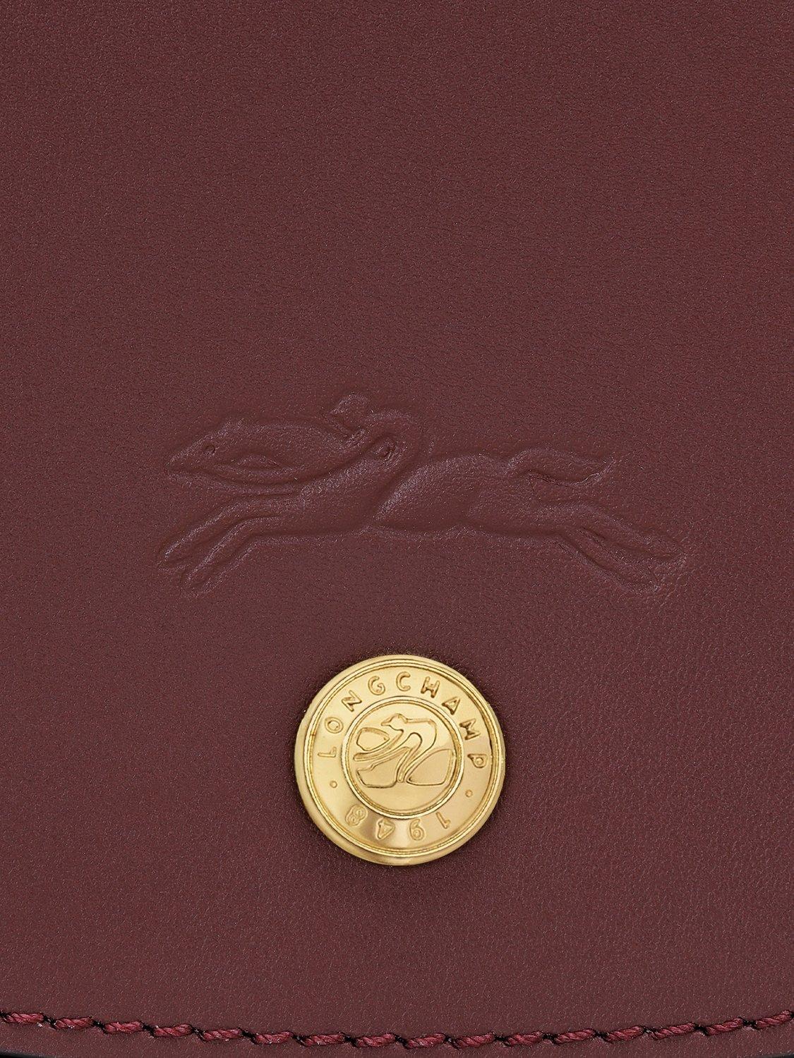 Product image 5 of 5, which shows Longchamp Épure Leather Small Crossbody Bag, Burgundy