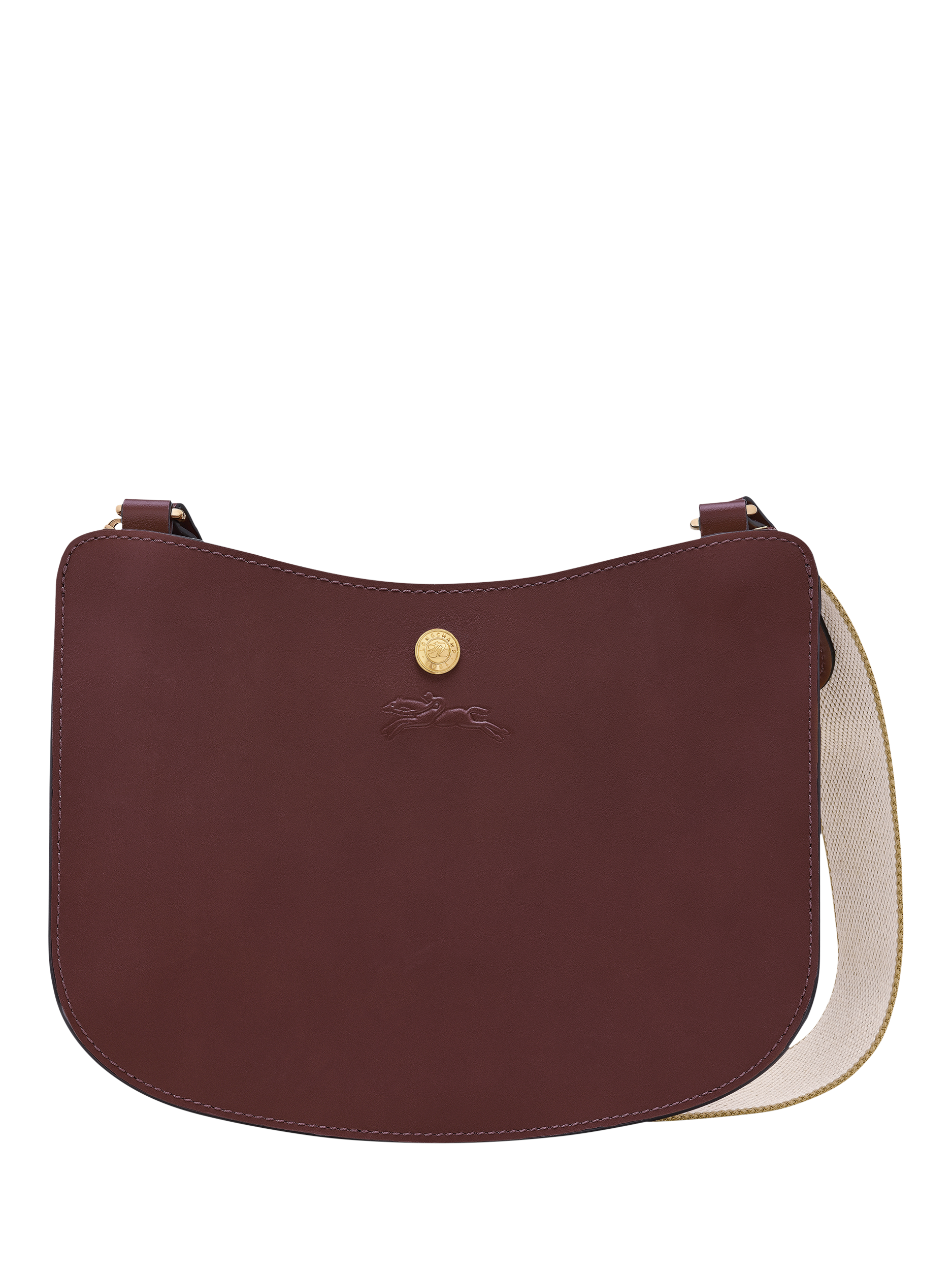 Product image 1 of 6, which shows Longchamp Épure Leather Crossbody Bag, Burgundy