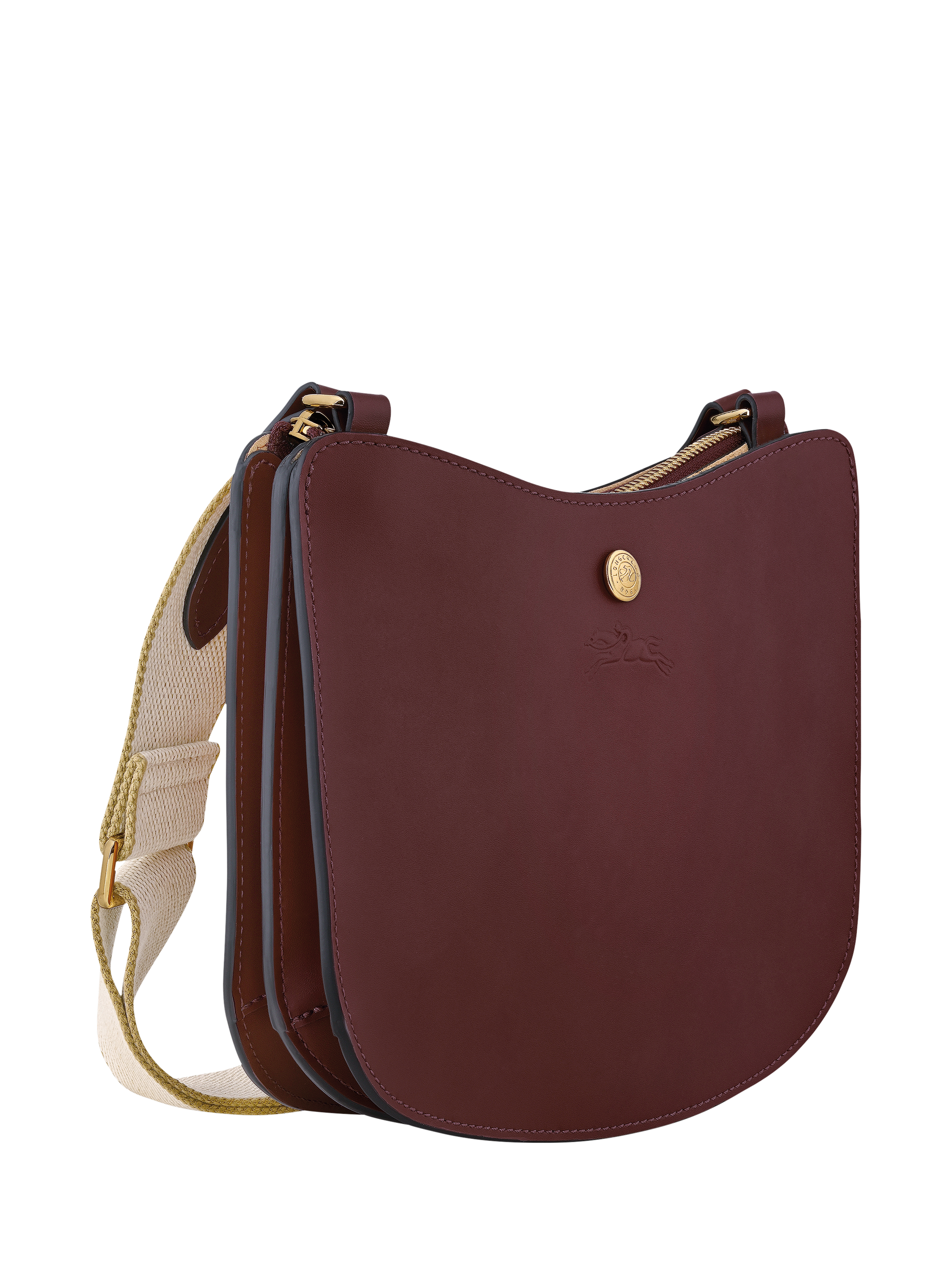 Product image 3 of 6, which shows Longchamp Épure Leather Crossbody Bag, Burgundy