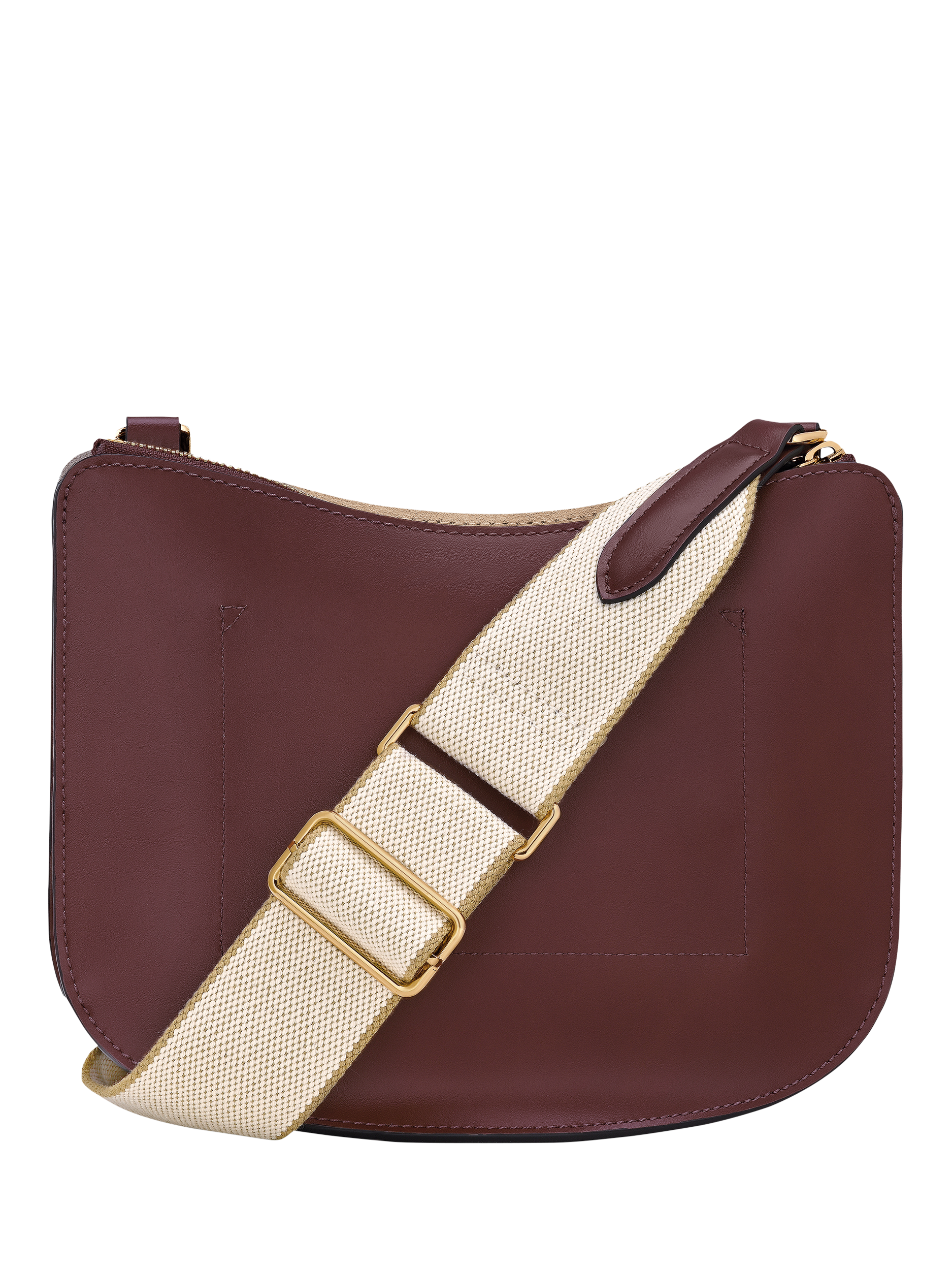 Product image 4 of 6, which shows Longchamp Épure Leather Crossbody Bag, Burgundy