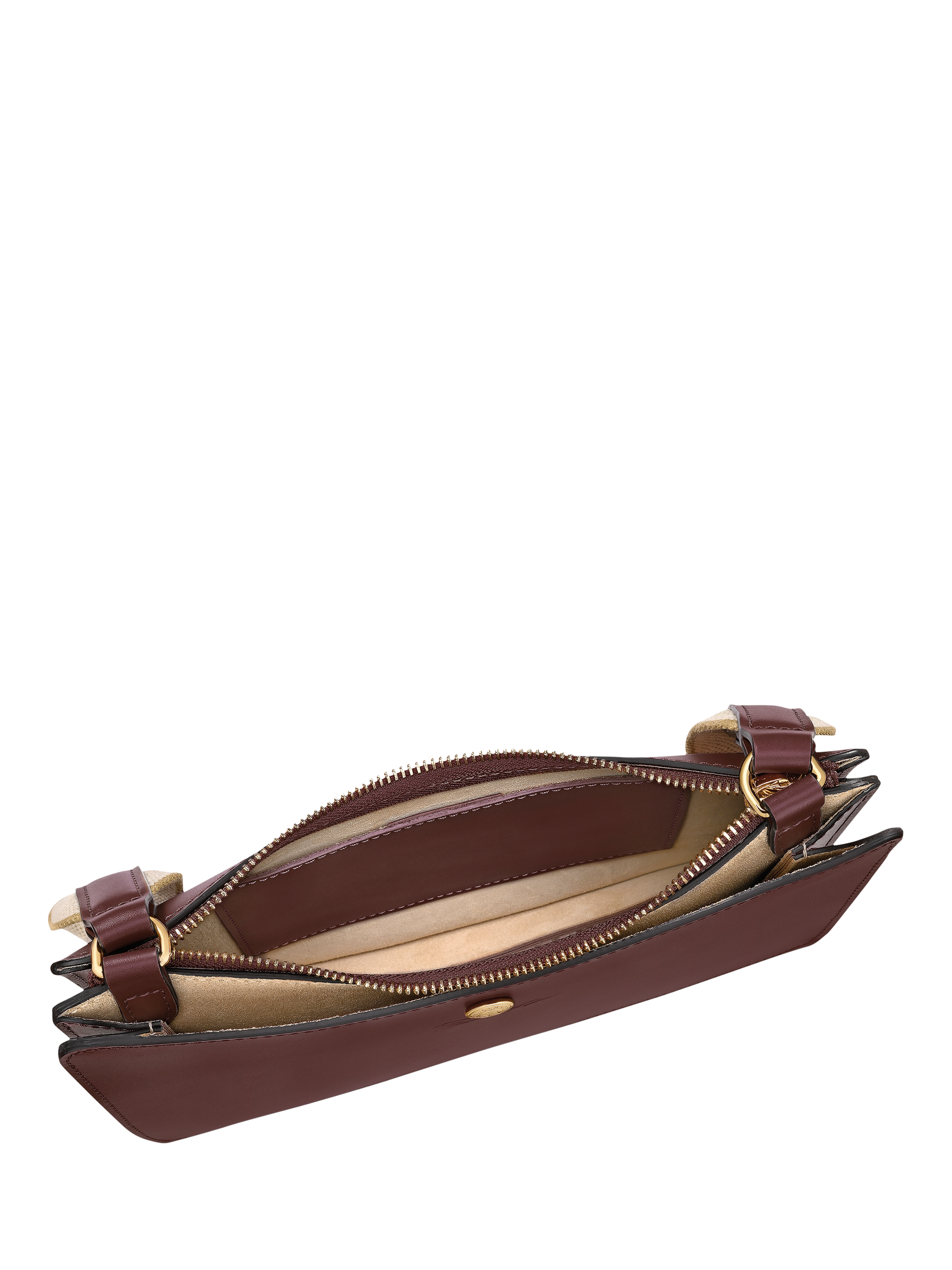 Product image 5 of 6, which shows Longchamp Épure Leather Crossbody Bag, Burgundy