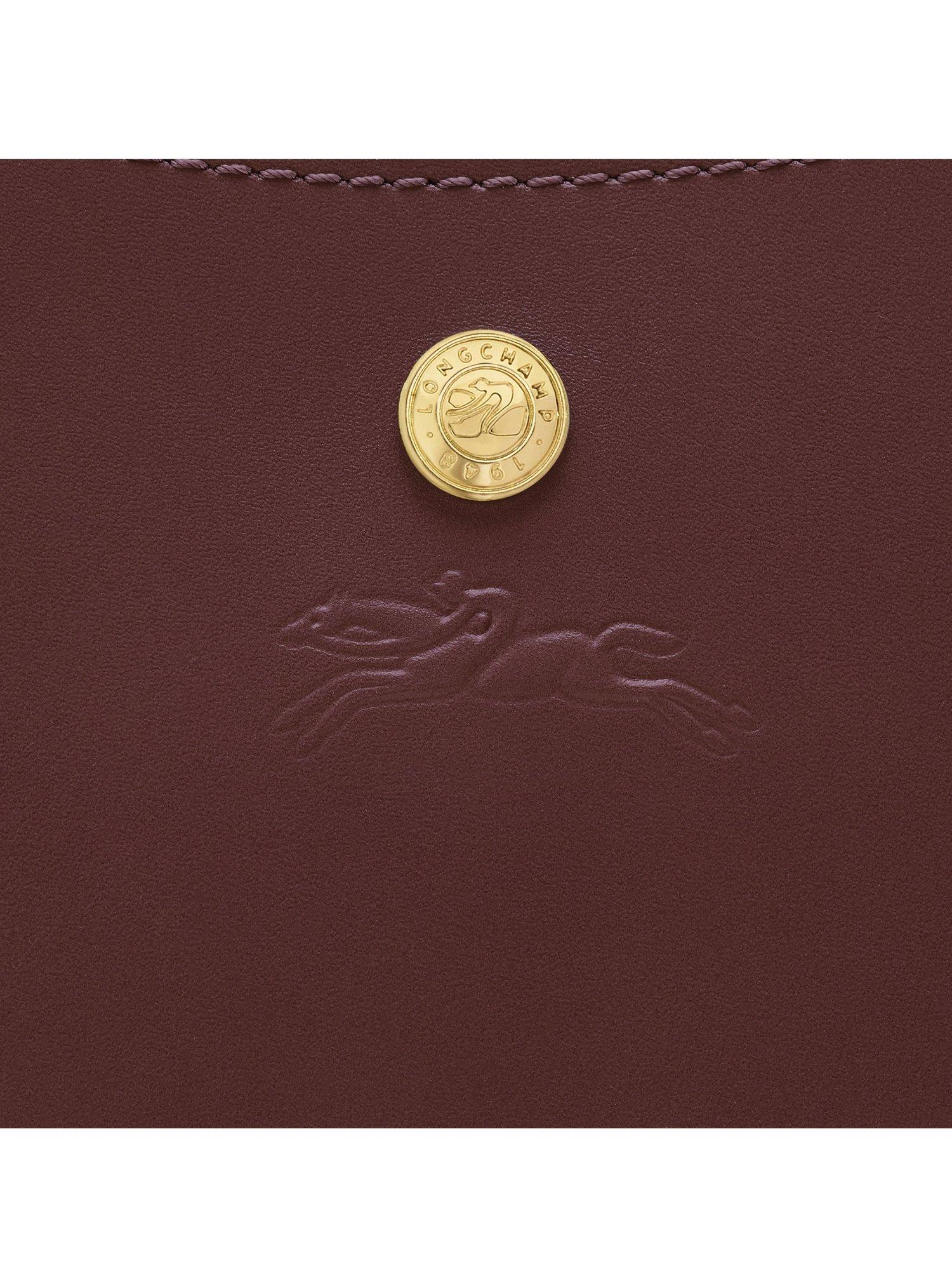 Product image 6 of 6, which shows Longchamp Épure Leather Crossbody Bag, Burgundy