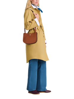 Longchamp Épure Leather Crossbody Bag - view 2, Cognac