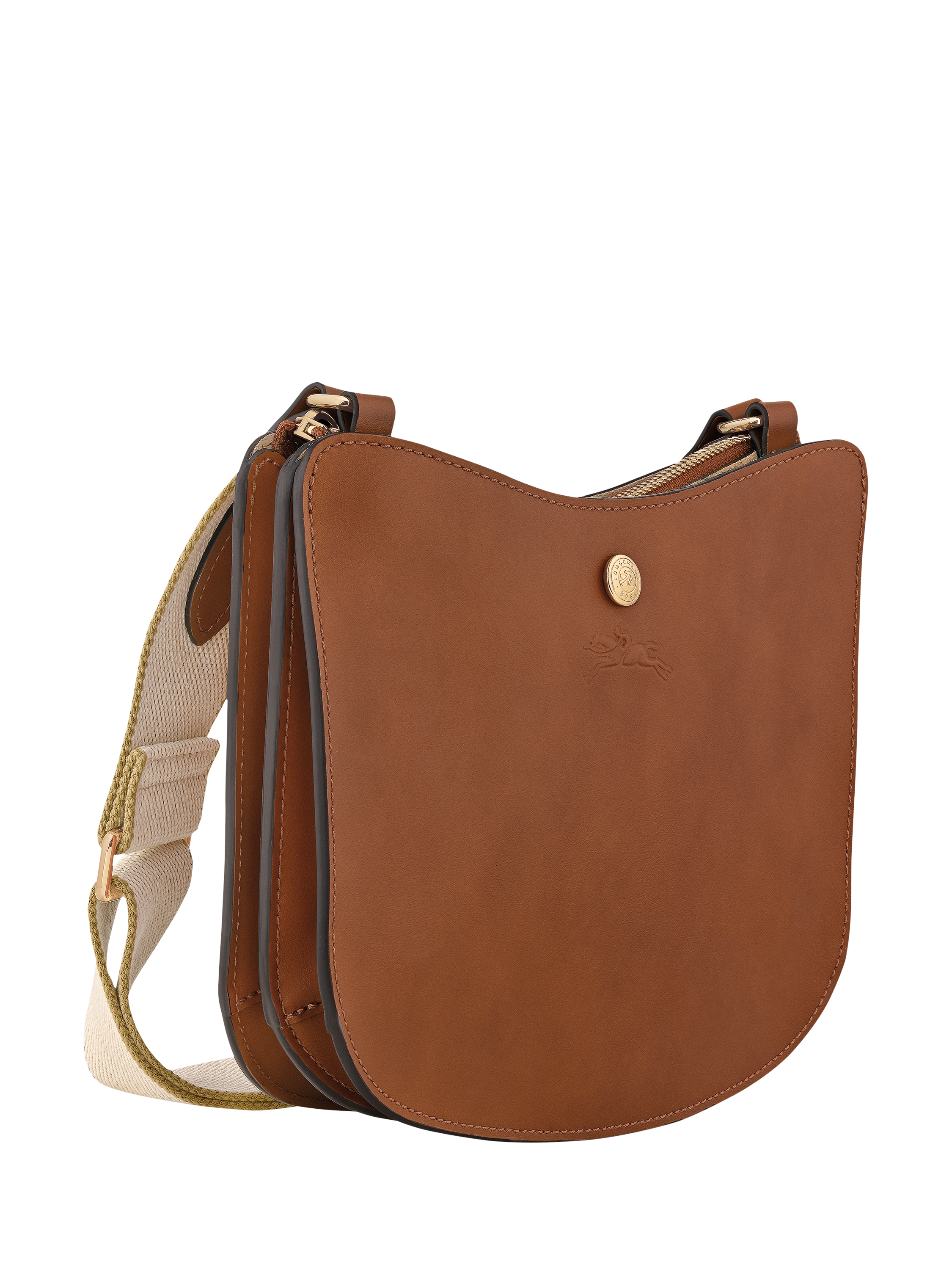 Product image 3 of 6, which shows Longchamp Épure Leather Crossbody Bag, Cognac