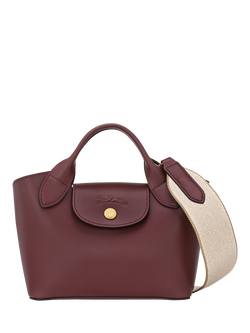 Longchamp Épure Leather Extra Small Tote Bag, Burgundy