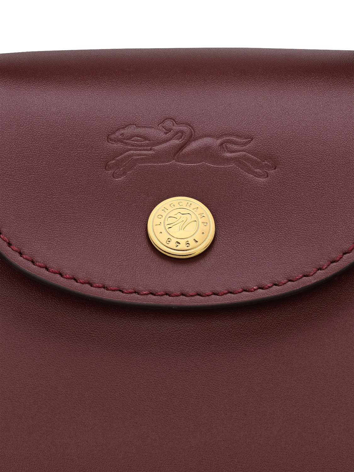 Product image 5 of 5, which shows Longchamp Épure Leather Extra Small Tote Bag, Burgundy