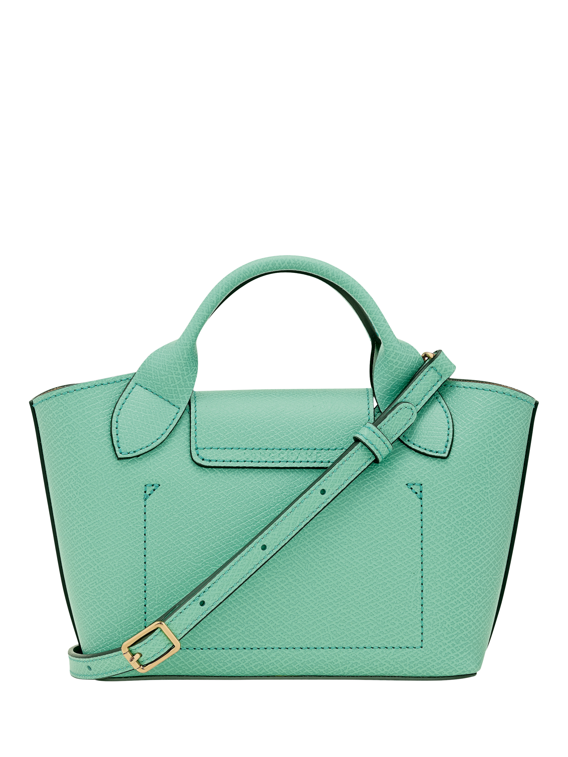 Product image 4 of 6, which shows Longchamp Épure Extra Small Leather Tote Bag, Mint