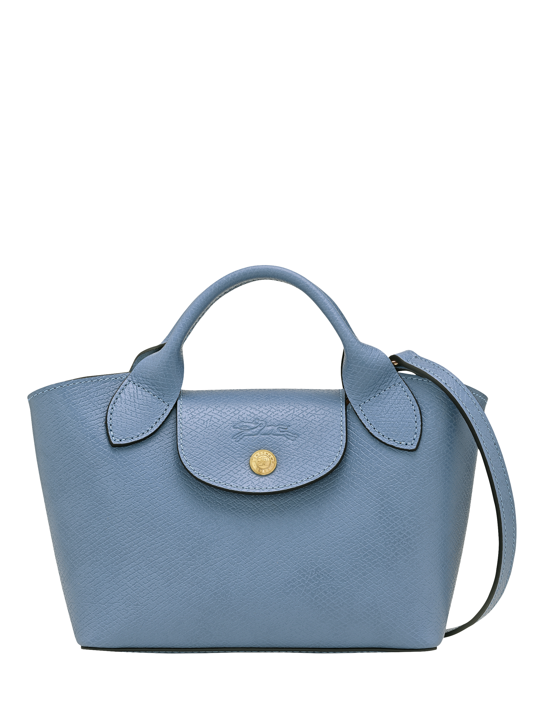 Product image 1 of 6, which shows Longchamp Épure Extra Small Leather Tote Bag, Slate