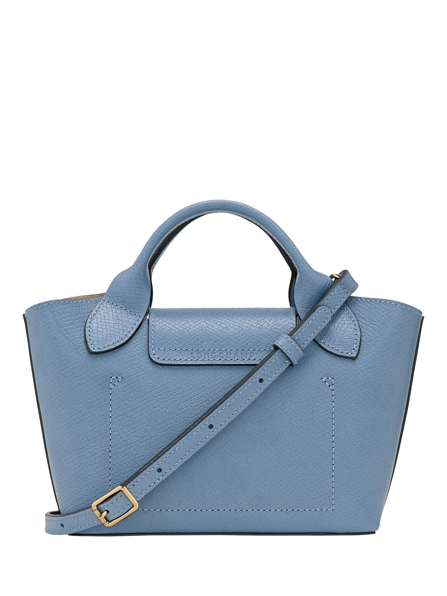 Product image 4 of 6, which shows Longchamp Épure Extra Small Leather Tote Bag, Slate
