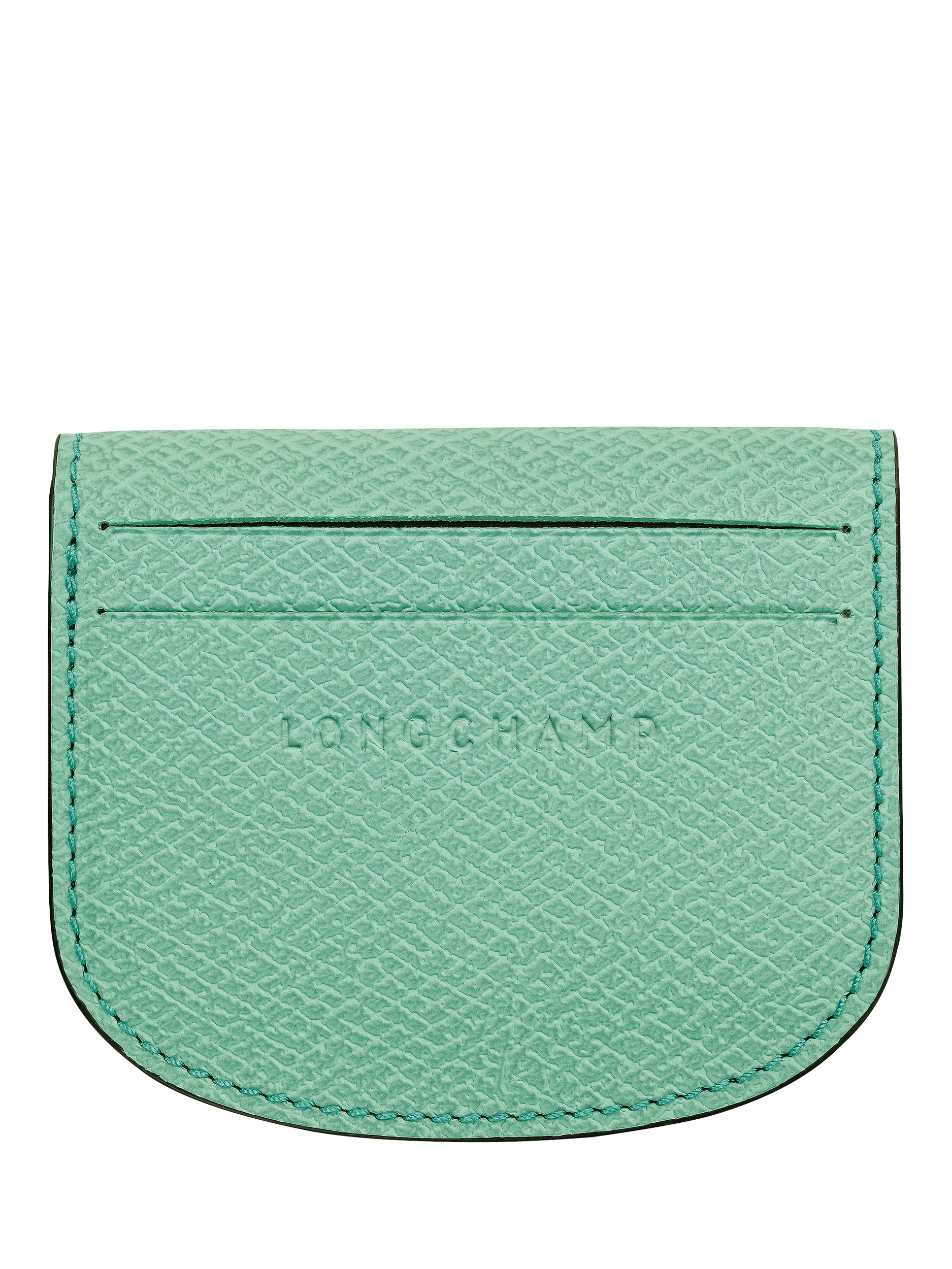 Product image 2 of 3, which shows Longchamp Épure Leather Card Holder, Mint