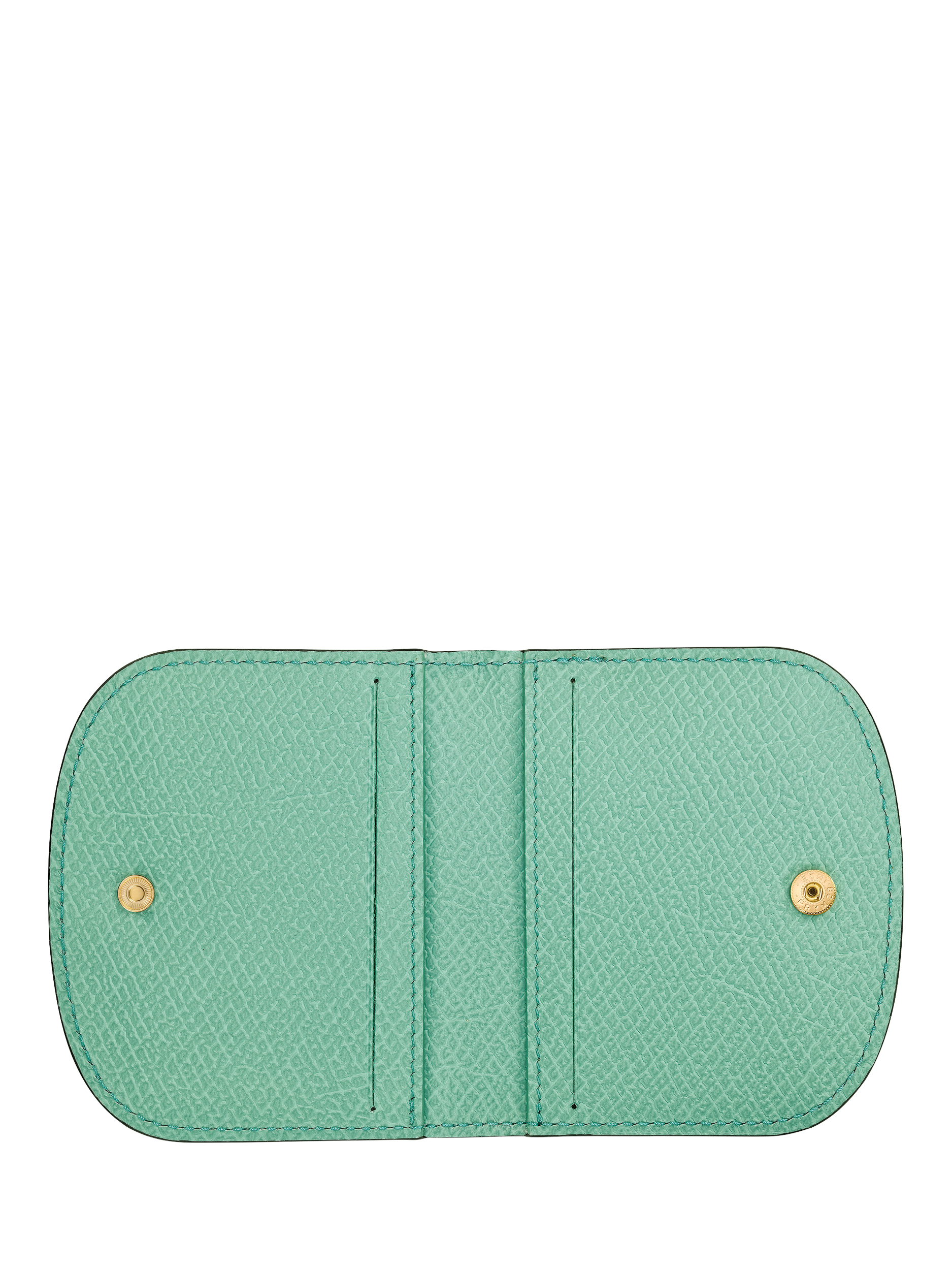 Product image 3 of 3, which shows Longchamp Épure Leather Card Holder, Mint