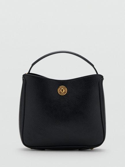 Mango Caude Bucket Bag, Black, Black