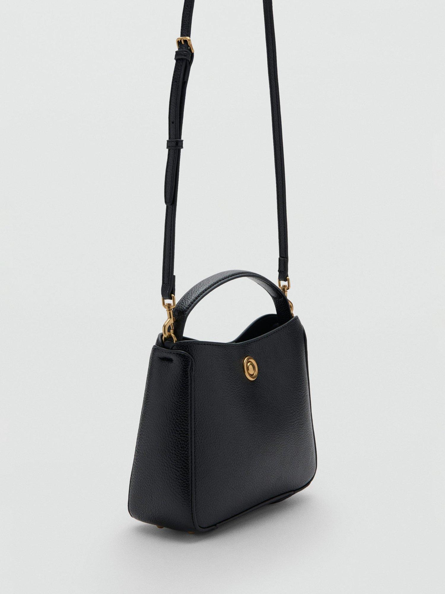 Product image 2 of 3, which shows Mango Caude Bucket Bag, Black