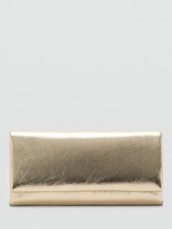 Mango Jacoba Clutch Bag, Gold - view 2, Gold