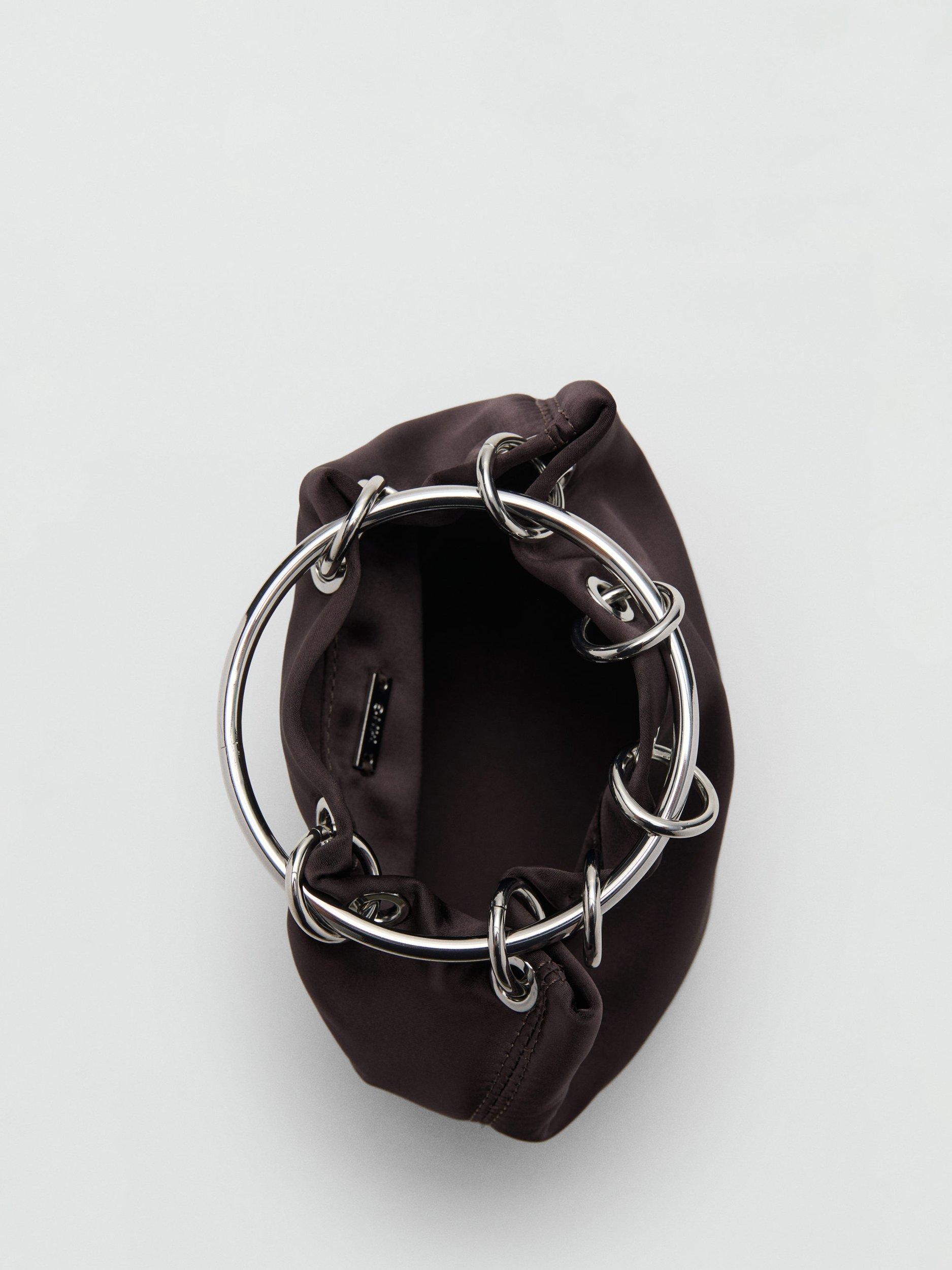 Product image 4 of 4, which shows Mango Loile Grab Bag, Dark Brown