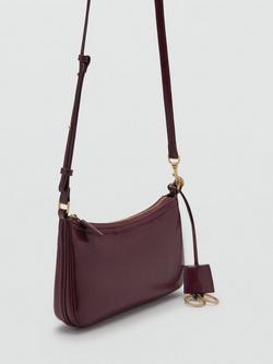 Mango Melanie Crossbody Bag, Dark Red - view 2, Dark Red