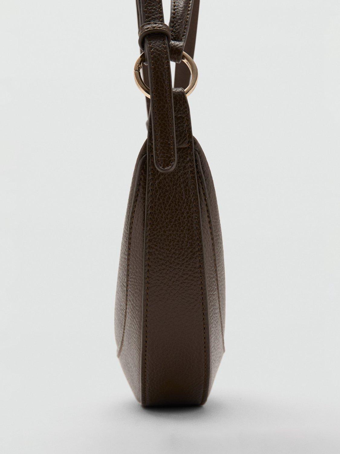Product image 4 of 5, which shows Mango Ness Oval Shoulder Bag, Beige/Khaki