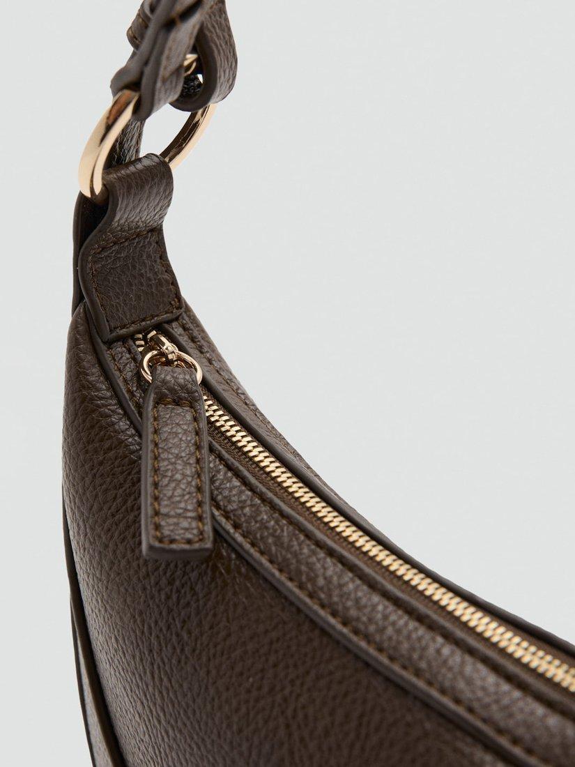 Product image 5 of 5, which shows Mango Ness Oval Shoulder Bag, Beige/Khaki