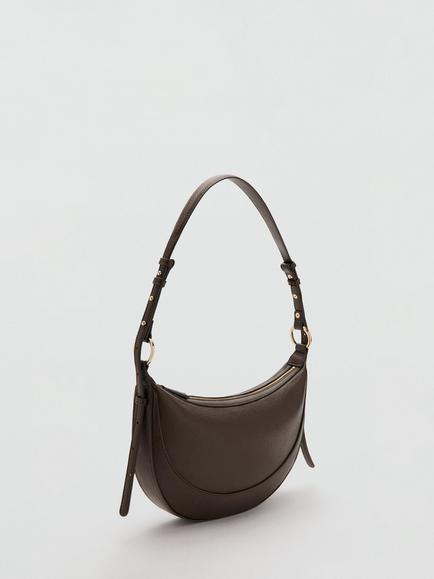 Mango Ness Oval Shoulder Bag - view 2, Beige/Khaki