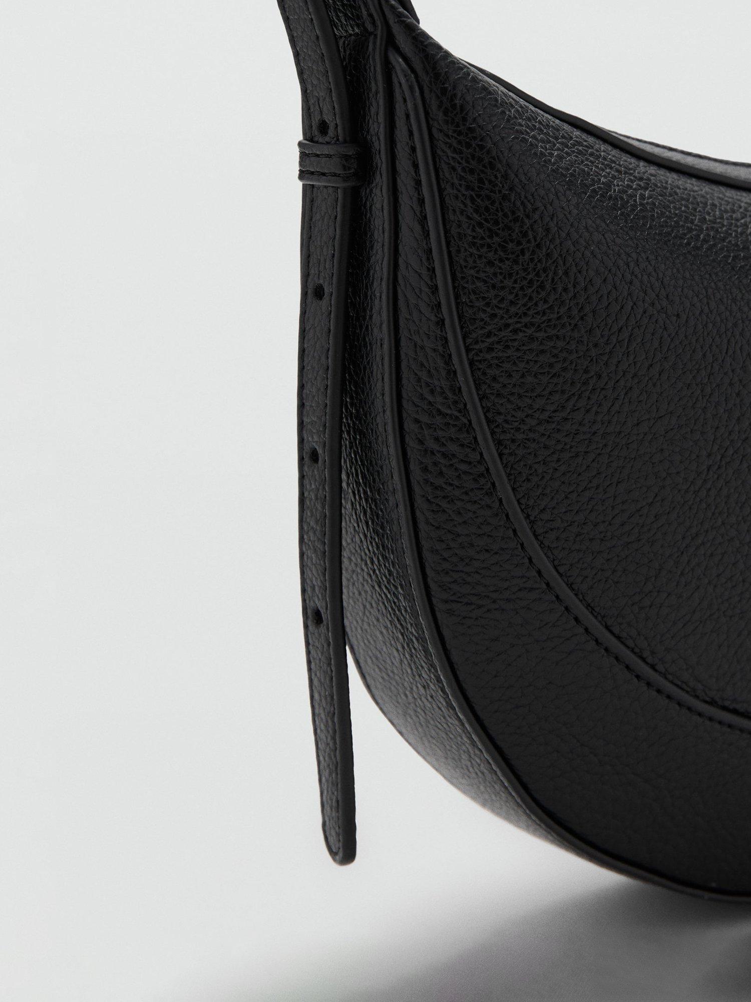 Product image 4 of 5, which shows Mango Ness Oval Shoulder Bag, Black