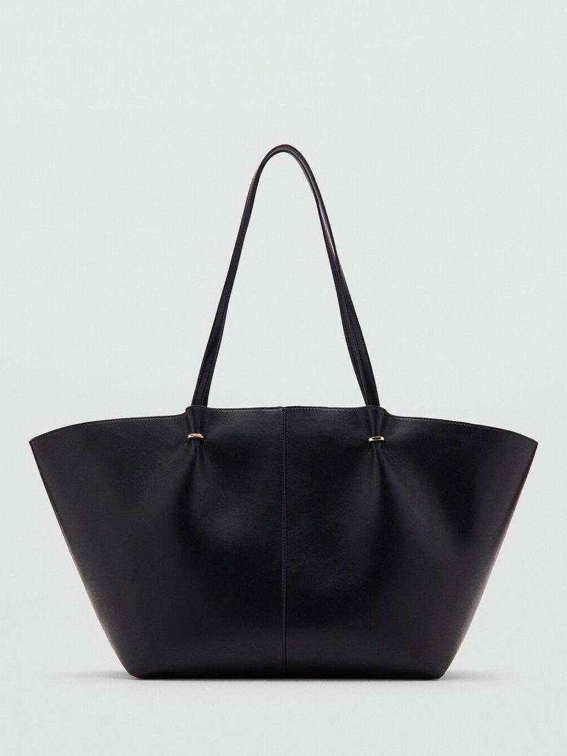 Product image 1 of 4, which shows Mango Tere Shopper Bag, Black