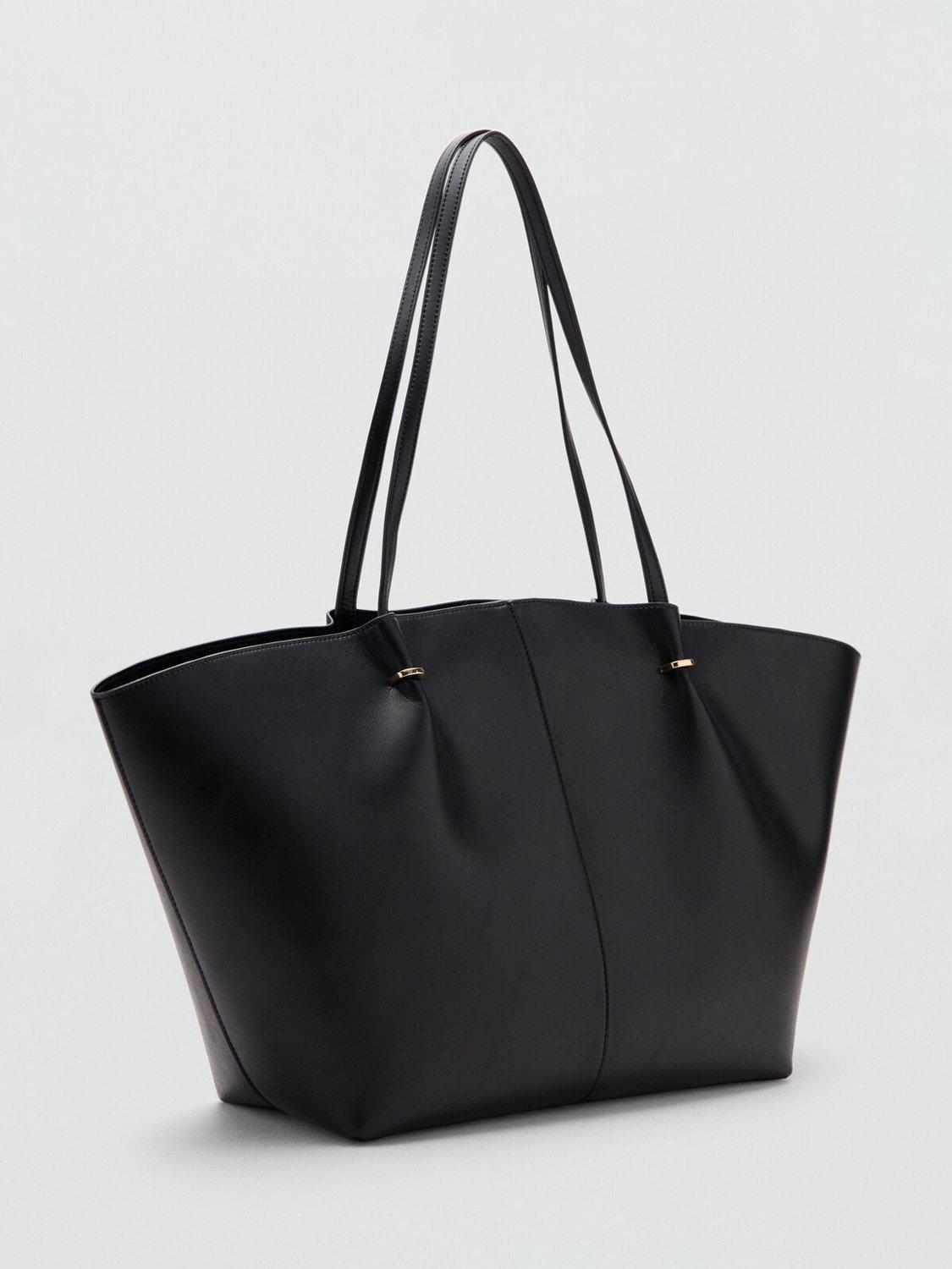 Product image 2 of 4, which shows Mango Tere Shopper Bag, Black