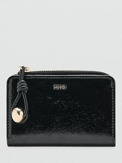 Mango Vivi Zipped Purse, Black