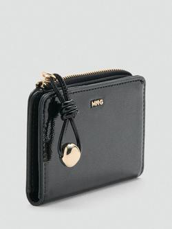 Mango Vivi Zipped Purse - view 2, Black
