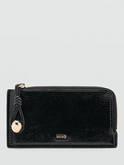 Mango Vivi Zipped Card Holder, Black