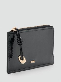 Mango Vivi Zipped Card Holder - view 2, Black