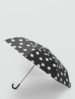 Mango Dot Print Umbrella, Black/Multi, Black/Multi