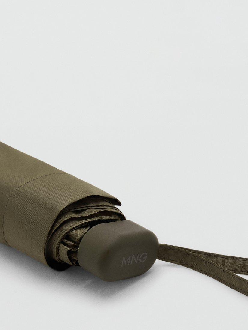 Product image 2 of 4, which shows Mango Mini Umbrella, Beige/Khaki