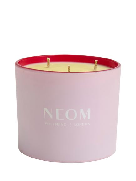 NEOM Wellbeing London It;s All Rosy Three Wick Scented Candle, 420g - view 2, Multi