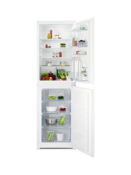 AEG OUTLET OSC5S185ES Integrated 50/50 Fridge Freezer, Like New, White, White