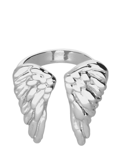 UNOde50 Ser Invencible Open Wing Ring, Silver - view 2, Silver