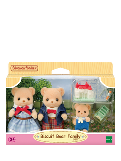 Sylvanian Families Biscuit Bear Family, Multi