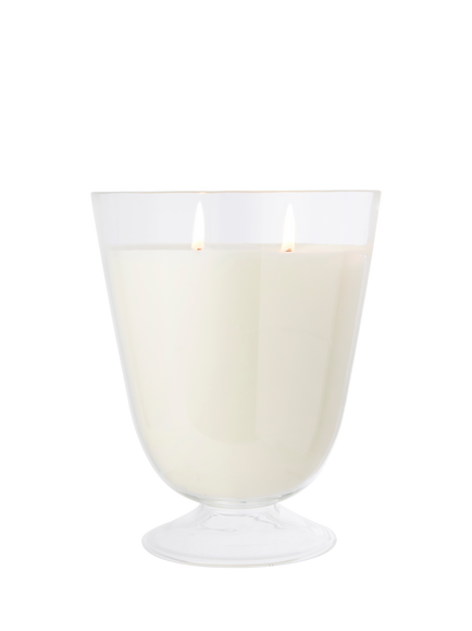 The White Company Seychelles Two Wick Scented Candle, 1.48kg, White