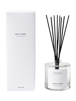 The White Company Lux Amalfi Lemon Reed Diffuser, 150ml, White