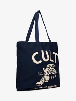 Superdry Cult Tote Bag, Navy/Off White - view 2, Navy/Off White