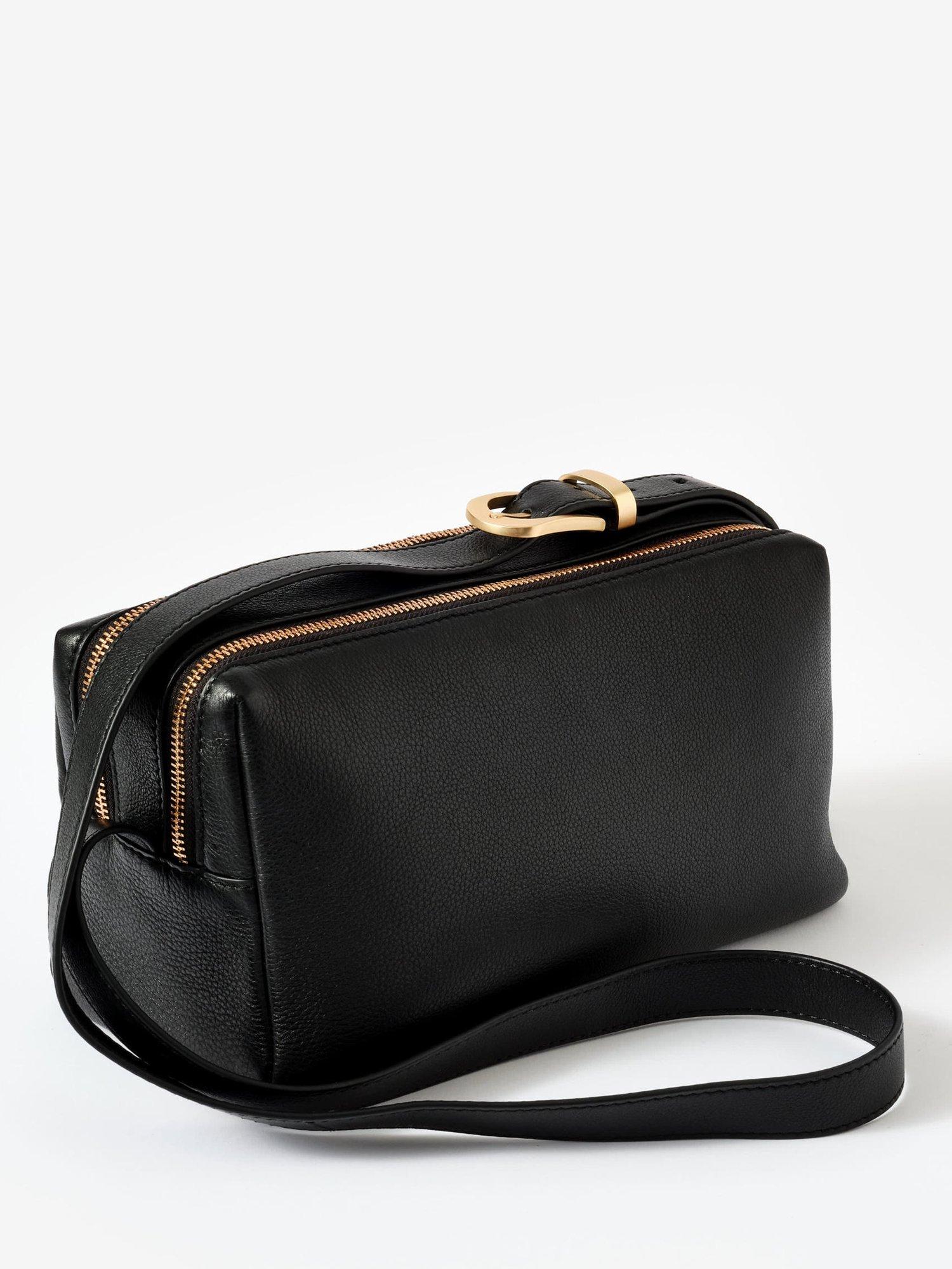 Product image 4 of 4, which shows Mint Velvet Leather Shoulder Bag, Black