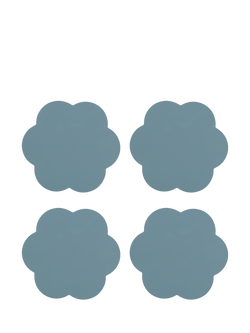 Addison Ross Scallop Coaster, Set of 4, Chambray