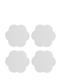 Addison Ross Scallop Coaster, Set of 4, White